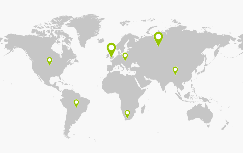 Map of food manufacturers